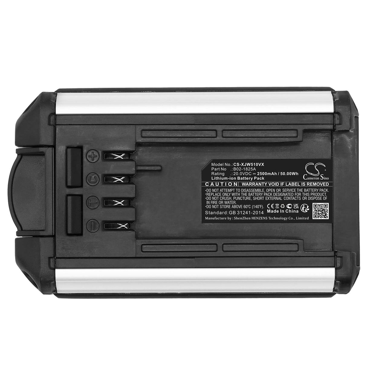 20.0V, Li-ion, 2500mAh, Vacuum battery fits Jimmy, Hydroboost 10000 Liberty, 50.00Wh Vacuum Cameron Sino Technology Limited