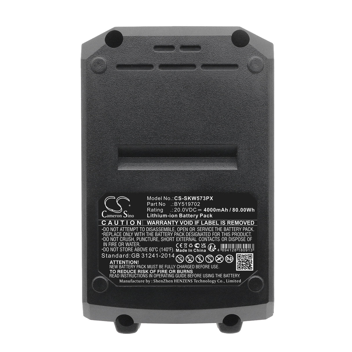 20.0V, Li-ion, 4000mAh, Power Tools battery fits Skil, Br1e3104aa, 20v 0.6cm Hex Cordless Impact, 20v 13mm Hammer Drill, 80Wh Power Tools Cameron Sino Technology Limited (Power Tools)