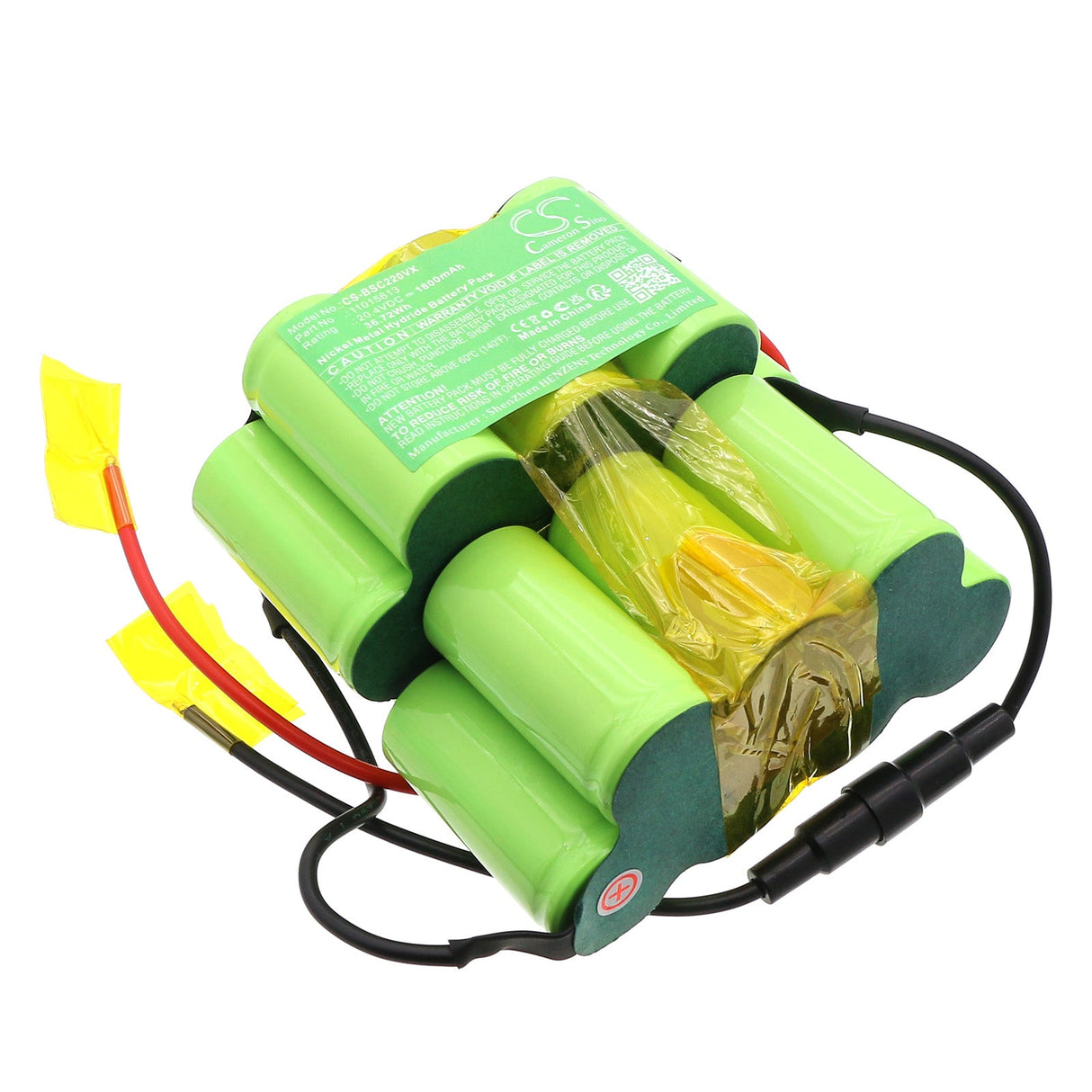 20.4V, Ni-MH, 1800mAh, Vacuum battery fits Bosch, 11015613, Bbh22041/01, Bbh2rb20gb/01, 36.72Wh Vacuum Cameron Sino Technology Limited