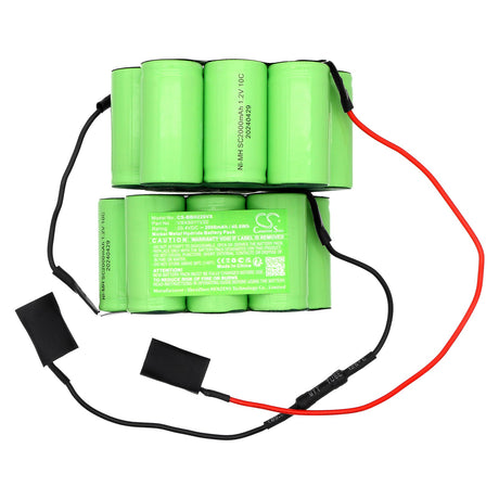 20.4V, Ni-MH, 2000mAh, Vacuum battery fits Bosch, Bbh22042, Bbh22042/01, 40.80Wh Vacuum Cameron Sino Technology Limited