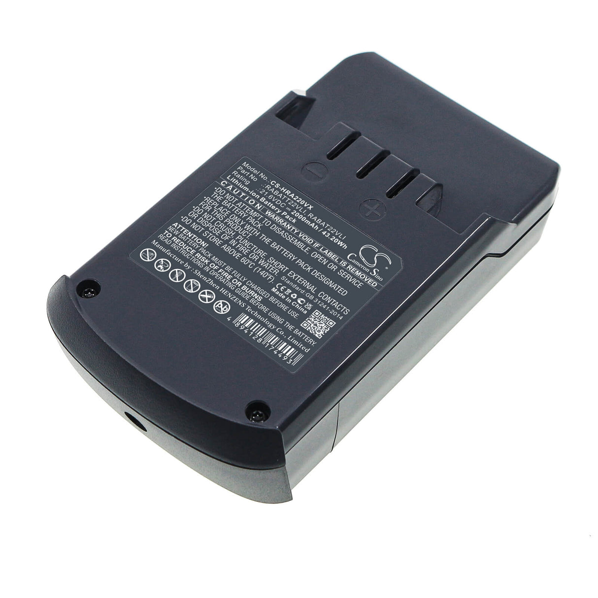 21.6V, Li-ion, 2000mAh, Vacuum battery fits Hoover, Ds22g, Ds22g001, Ds22gr001, 43.20Wh Vacuum Cameron Sino Technology Limited