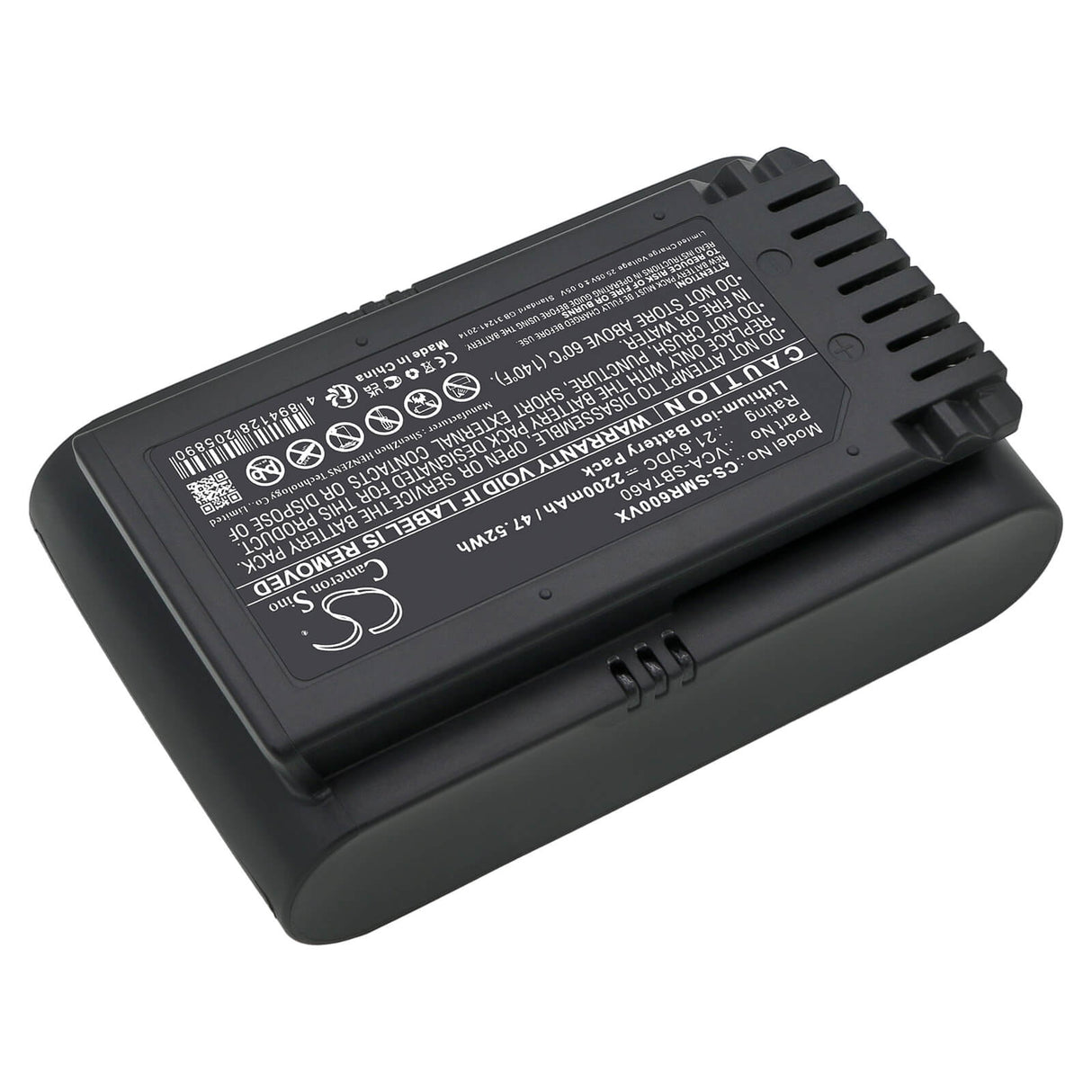 21.6V, Li-ion, 1800mAh Vacuum Battery fits Samsung, Jet 60, Jet 70, 38.88Wh Vacuum Cameron Sino Technology Limited