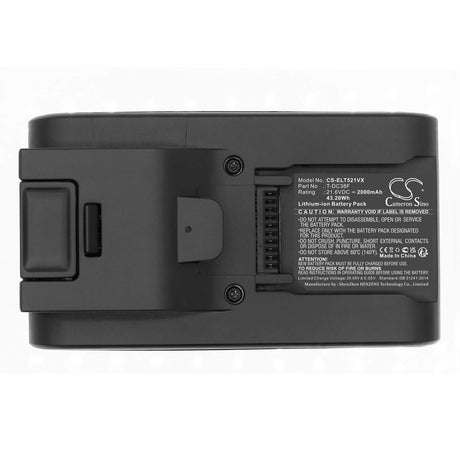 21.6V, Li-ion, 2000mAh, Vacuum battery fits Electrolux, Delonghi, Colombina Evo Pro, Xlm353.adc, Xlm355.adc, 43.20Wh Vacuum Cameron Sino Technology Limited
