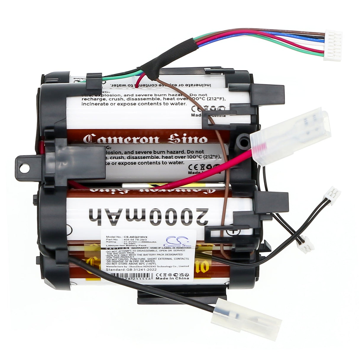 21.6V, Li-ion, 2000mAh, Vacuum battery fits Aeg, Qx9-1-40, Qx9-1-40gg, 43.2Wh Vacuum Cameron Sino Technology Limited