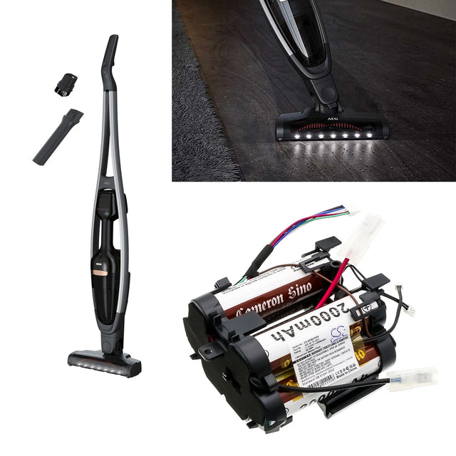 21.6V, Li-ion, 2000mAh, Vacuum battery fits Aeg, Qx9-1-40, Qx9-1-40gg, 43.2Wh Vacuum Cameron Sino Technology Limited