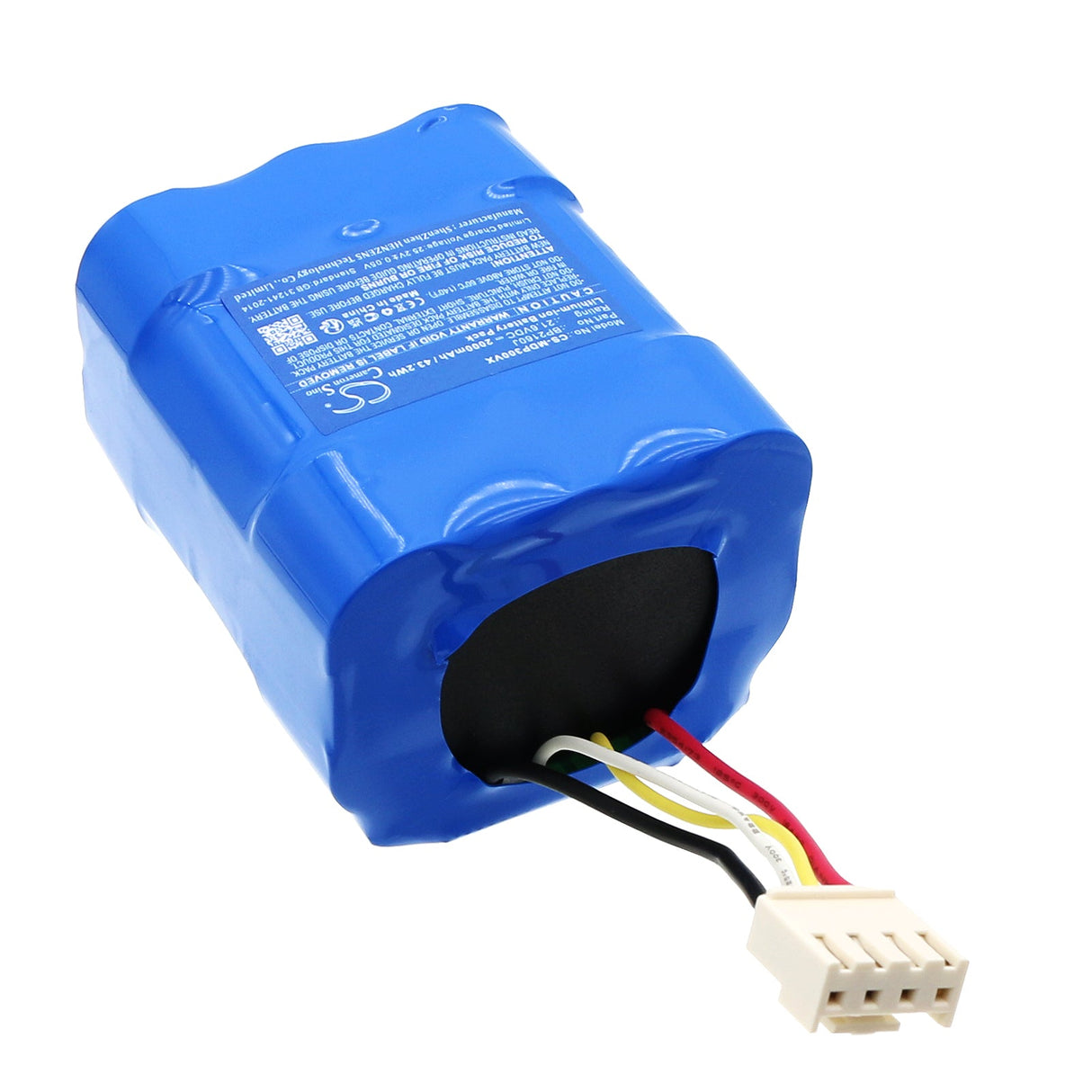 21.6V, Li-ion, 2000mAh Vacuum Battery fits Media, P3 Multi, V1 Pro, 43.2Wh Vacuum Cameron Sino Technology Limited   