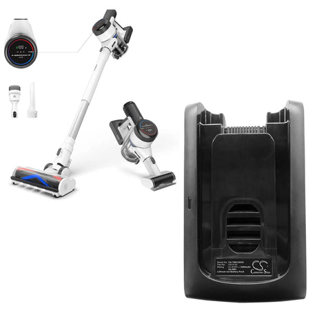 21.6V, Li-ion, 2500mAh, Vacuum battery fits Tineco, Pure One S11 Smart, Pure One S11 Tango, 54.0Wh Vacuum Cameron Sino Technology Limited