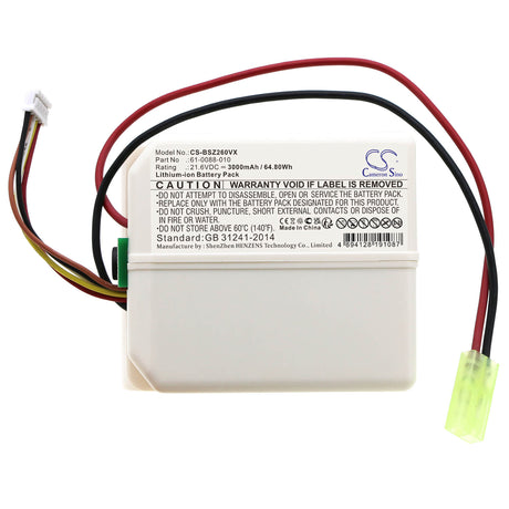 21.6v, Li-ion, 3000mah, Vacuum Battery Fits Bissell, 2602z, P2822-21, 64.80wh Vacuum Cameron Sino Technology Limited
