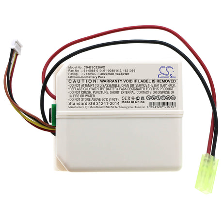 21.6V, Li-ion, 3000mAh, Vacuum battery fits Bissell, 2288+, 2289+, 2774+, 64.80Wh Vacuum Cameron Sino Technology Limited