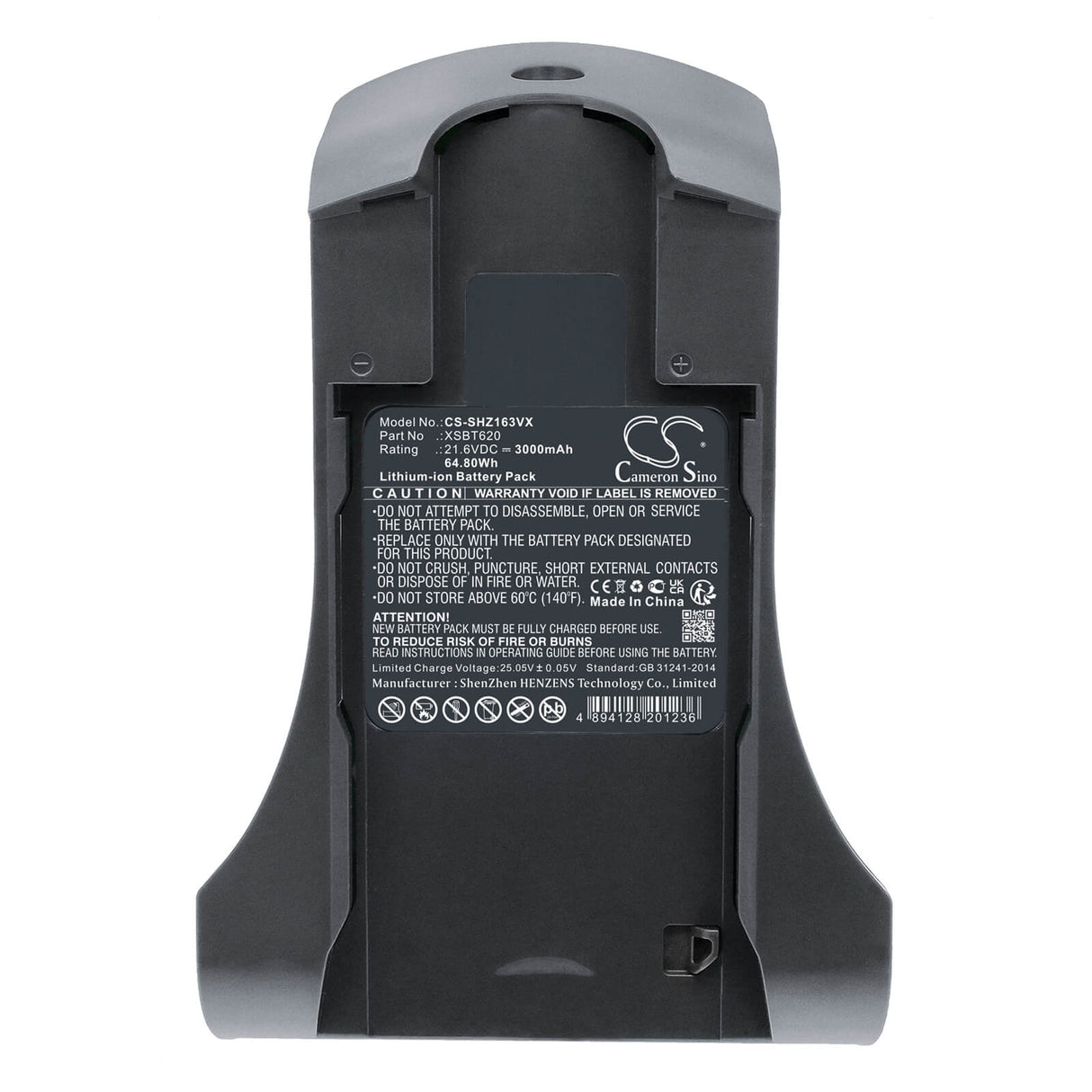 21.6V, Li-ion, 3000mAh, Vacuum Battery fits Shark, Iz162cco, Iz162h, 64.80Wh Vacuum Cameron Sino Technology Limited