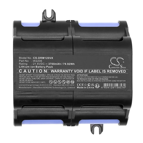 21.6V, Li-ion, 3700mAh, Vacuum Battery fits Dreame, M12, M12 Pro, 79.92Wh Vacuum Cameron Sino Technology Limited