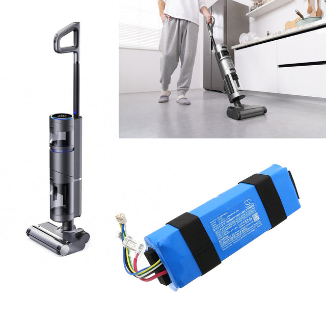 21.6V, Li-ion, 4500mAh, Vacuum battery fits Dreame, H11 Max, H11 Pro, 97.2Wh Vacuum Cameron Sino Technology Limited