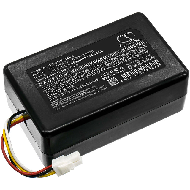 21.6V, Li-ion, 4600mAh, Vacuum battery fits Samsung, Powerbot R7040, Sr10m701puw, Sr10m702puw, 99.36Wh Vacuum Cameron Sino Technology Limited