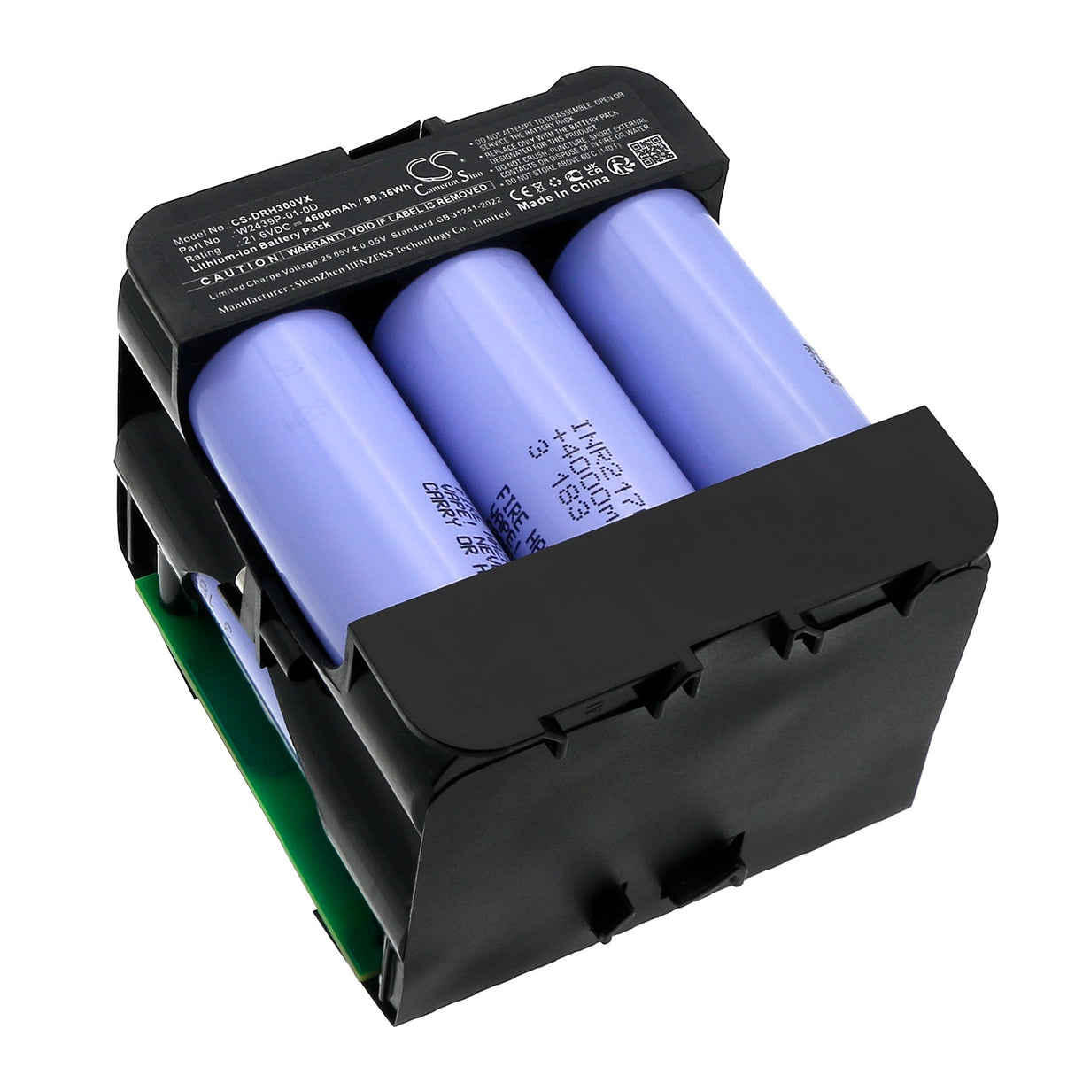 21.6V, Li-ion, 4600mAh, Vacuum battery fits Dreame, H30 Ultra, 99.36Wh Vacuum Cameron Sino Technology Limited