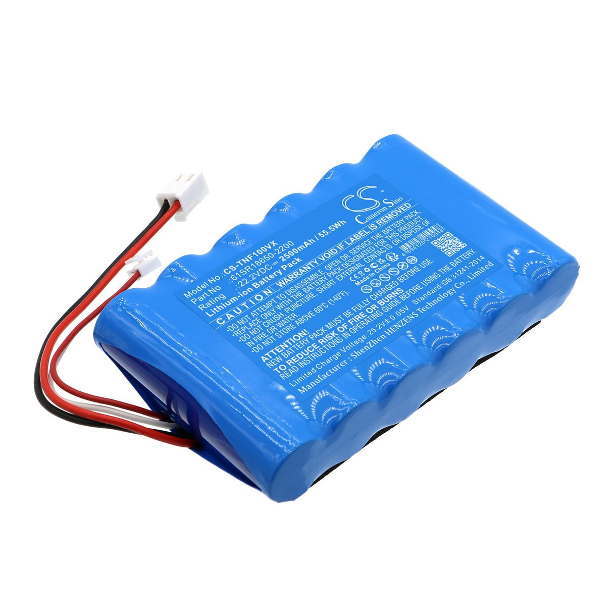 22.2V, Li-ion, 2500mAh, Vacuum battery fits Eta, 1230 Aquamaster, Aquamaster 1230, 55.5Wh Vacuum Cameron Sino Technology Limited