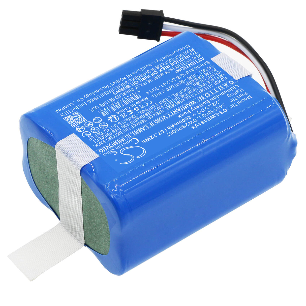 22.2V, Li-ion, 2600mAh, Lawn Mowers battery fits Lawn Expert, 48150001, Robotic Lawnmower, 57.72Wh Lawn Mowers Cameron Sino Technology Limited