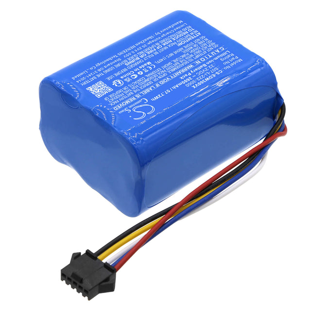 22.2V, Li-ion, 2600mAh, Vacuum battery fits Ecovacs, Wa30, Wa50, Winbot X, 57.72Wh Vacuum Cameron Sino Technology Limited