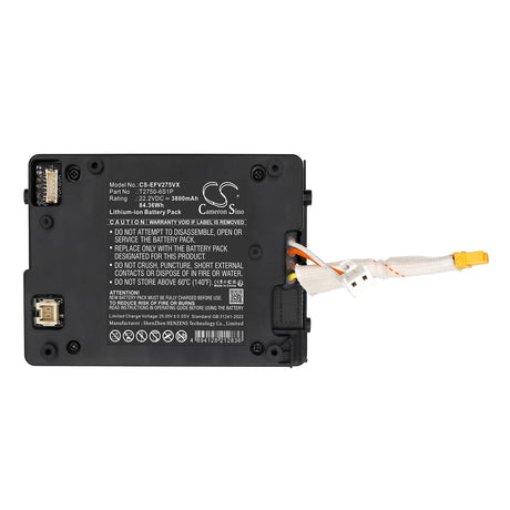 22.2V, Li-ion, 3800mAh, Vacuum battery fits Eufy, Mach V1 T2750 Wet & Dry, T2750g11, 84.36Wh Vacuum Cameron Sino Technology Limited