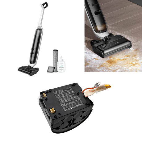 22.2V, Li-ion, 3800mAh, Vacuum battery fits Eufy, Mach V1 T2750 Wet & Dry, T2750g11, 84.36Wh Vacuum Cameron Sino Technology Limited