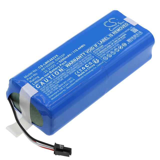 22.2V, Li-ion, 5200mAh, Lawn Mowers battery fits Lawn Expert, 48150009, Robotic Lawnmower, 115.44Wh Lawn Mowers Cameron Sino Technology Limited (Dangerous Goods)