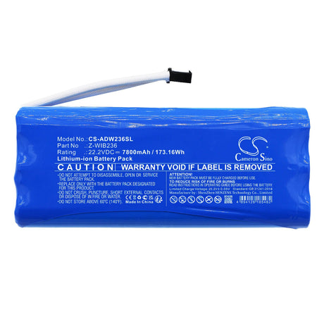 22.2V, Li-ion, 7800mAh, Lighting battery fits American Dj, Z-wib236, Wifly Bar Qa5, 173.16Wh Lighting & Studio Cameron Sino Technology Limited (Dangerous Goods)