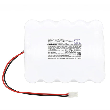 24.0V, Ni-CD, 4000mAh, Emergency Lighting battery fits Kaufel, Bgn5500-20swp-a800ec, 2072, 2095, 96.0Wh Emergency Lighting Cameron Sino Technology Limited