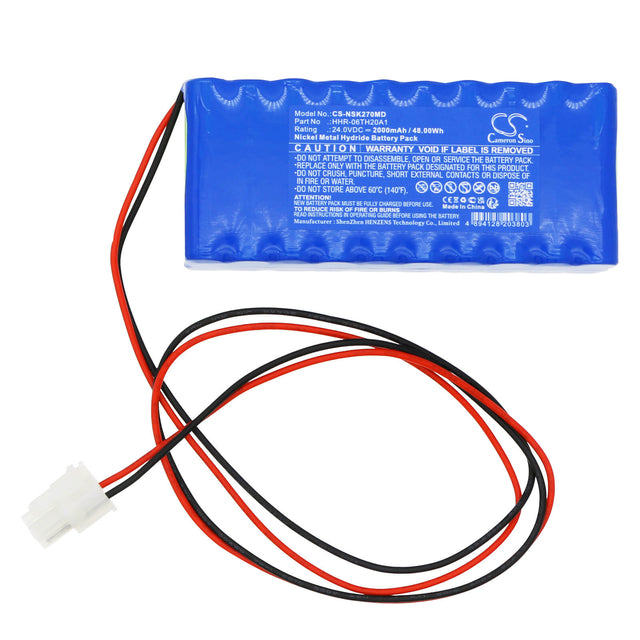 24.0V, Ni-MH, 2000mAh, Medical battery fits Nikkiso, Hhr-06th20a1, Dbb-27, Ddb-27, 48.00Wh Medical Cameron Sino Technology Limited (Medical)