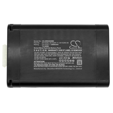 24.0V, Ni-MH, 3000mAh, Medical battery fits Drager, 8415290, Babylog Vn500, Evita V300, 72.00Wh Medical Cameron Sino Technology Limited (Medical)