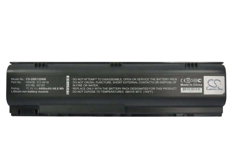 Black Battery For Dell Inspiron 1300, Inspiron B120, Inspiron B130 11.1v, 4400mah - 48.84wh Notebook, Laptop Cameron Sino Technology Limited   