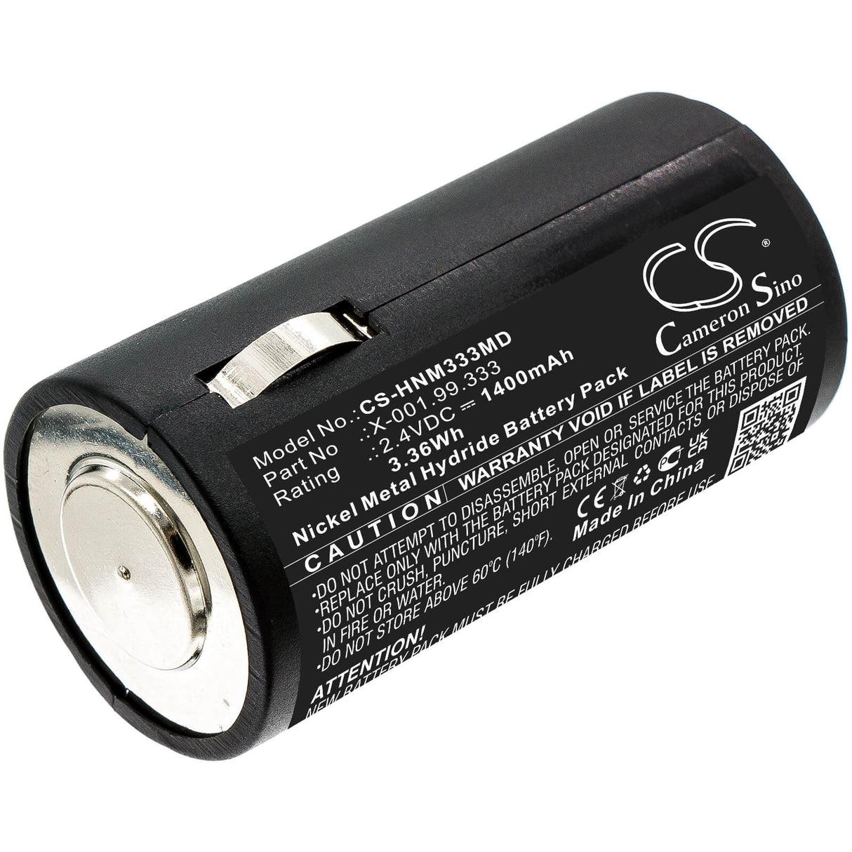 2.4V, Ni-MH, 1400mAh, Medical battery fits Heine, X-001.99.333, Old S2z Handles, 3.36Wh Medical Cameron Sino Technology Limited (Medical)
