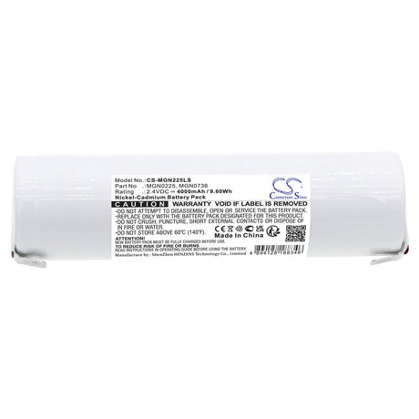2.4V, Ni-CD, 4000mAh, Emergency Lighting battery fits Ura, Mgn0225, 130040, 131199, 9.60Wh Emergency Lighting Cameron Sino Technology Limited