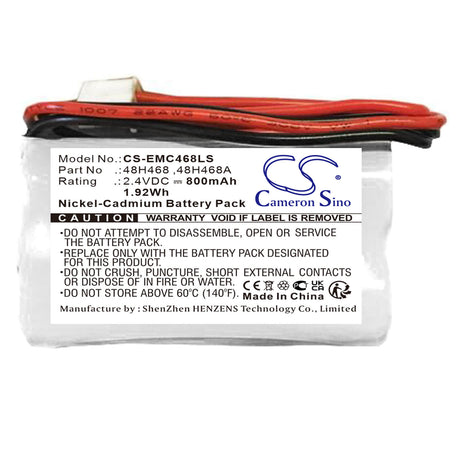 2.4V, Ni-CD, 800mAh, Emergency Lighting battery fits Lumapro, 48h468, 6cgl5, 1.92Wh Emergency Lighting Cameron Sino Technology Limited