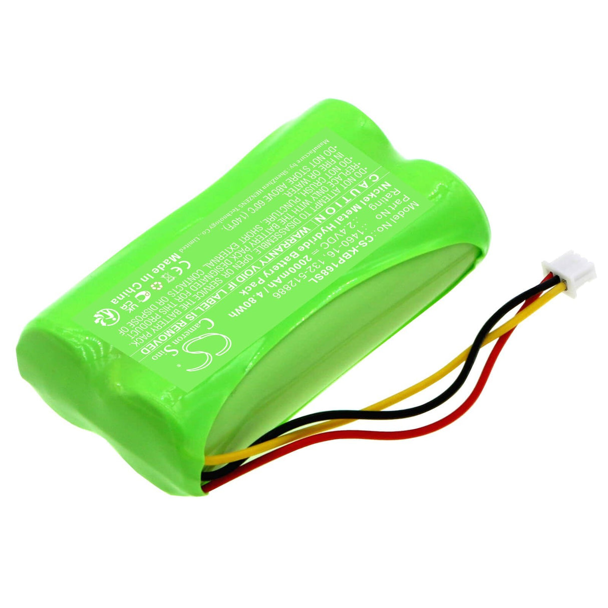 2.4V, Ni-MH, 2000mAh, Door Lock battery fits Kaba, 132-512886, Programmer 1460, 4.8Wh Door Lock Cameron Sino Technology Limited