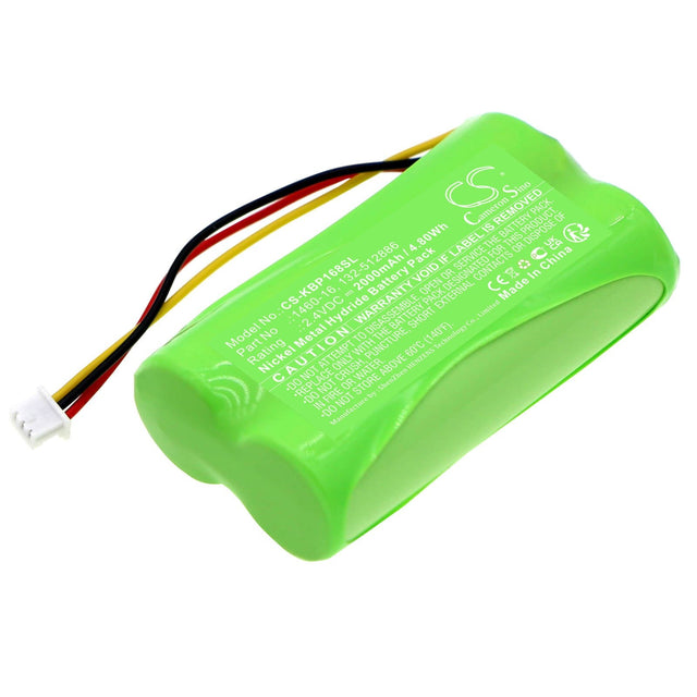2.4V, Ni-MH, 2000mAh, Door Lock battery fits Kaba, 132-512886, Programmer 1460, 4.8Wh Door Lock Cameron Sino Technology Limited
