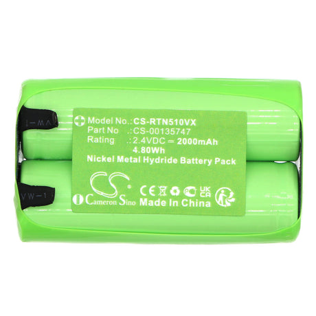 2.4V, Ni-MH, 2000mAh, Vacuum Battery fits Rowenta, Tn5100f0/3m0, Tn5120f0/3m0, 4.80Wh Vacuum Cameron Sino Technology Limited