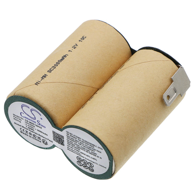 2.4V, Ni-MH, 3000mAh, Vacuum battery fits Miele, Ep1500cs, Staubsauger Ep1500cs, 7.20Wh Vacuum Cameron Sino Technology Limited