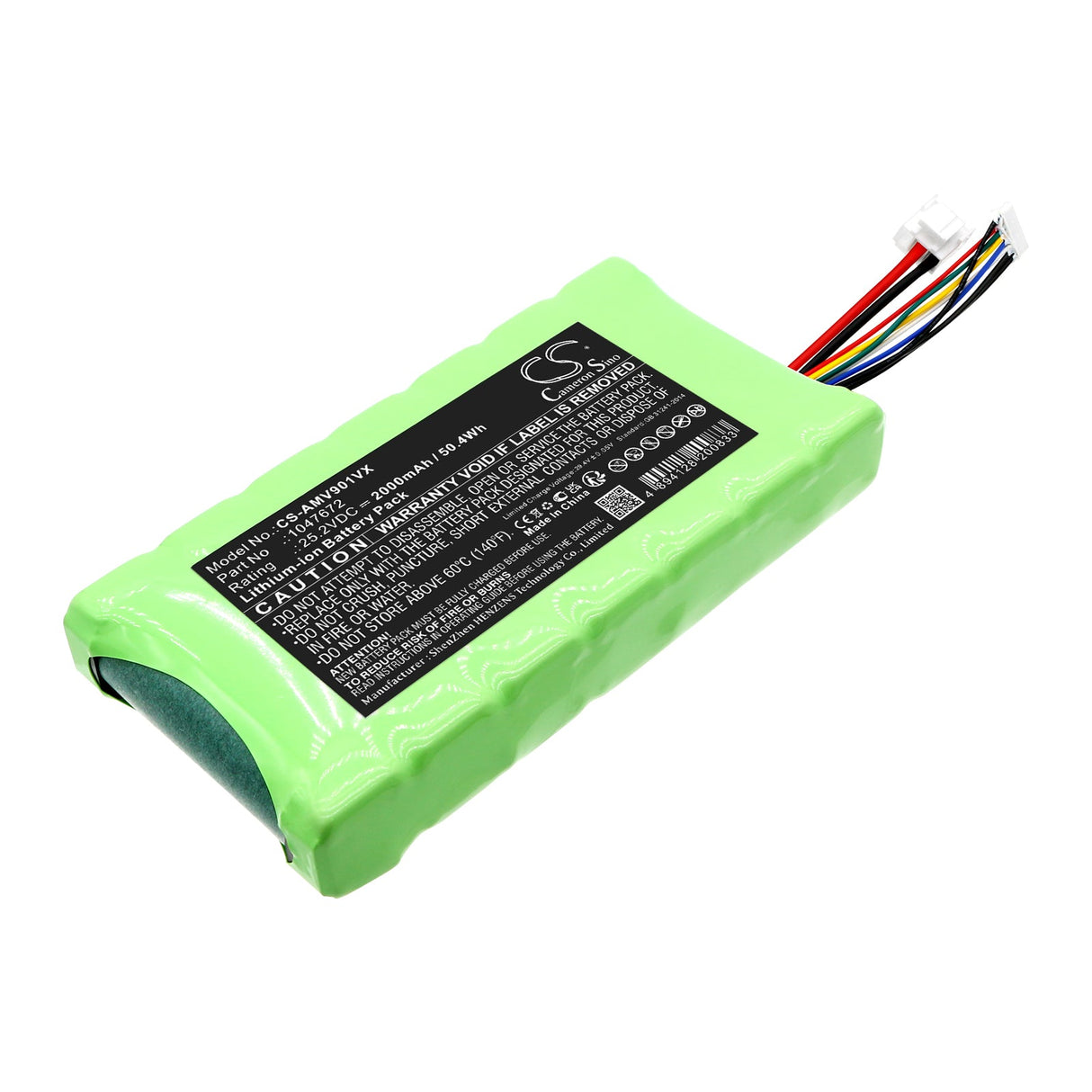 25.2V, Li-ion, 2000mAh, Vacuum Battery fits Amica, Vm 9001, 50.4Wh Vacuum Cameron Sino Technology Limited
