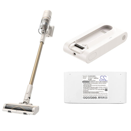 25.2V, Li-ion, 2000mAh, Vacuum battery fits Deerma, Dem-u10, Dem-u20, 50.4Wh Vacuum Cameron Sino Technology Limited