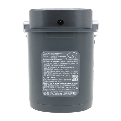 25.2V, Li-ion, 2400mAh, Vacuum battery fits Xiaomi, Viomi, A9, Vxxc09, 60.48Wh Vacuum Cameron Sino Technology Limited