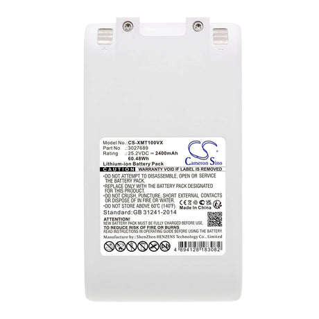 25.2V, Li-ion, 2400mAh, Vacuum battery fits Dreame, Xiaomi, G10, G9, P2010, 60.48Wh Vacuum Cameron Sino Technology Limited