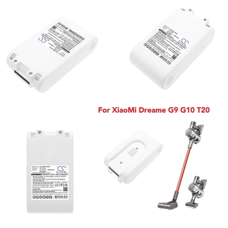 25.2V, Li-ion, 2400mAh, Vacuum battery fits Dreame, Xiaomi, G10, G9, P2010, 60.48Wh Vacuum Cameron Sino Technology Limited