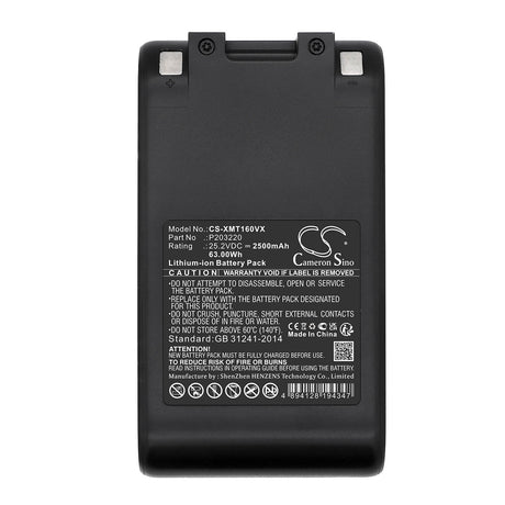 25.2V, Li-ion, 2500mAh, Vacuum battery fits Dreame, V12s, V16s, Wp1, 63.00Wh Vacuum Cameron Sino Technology Limited