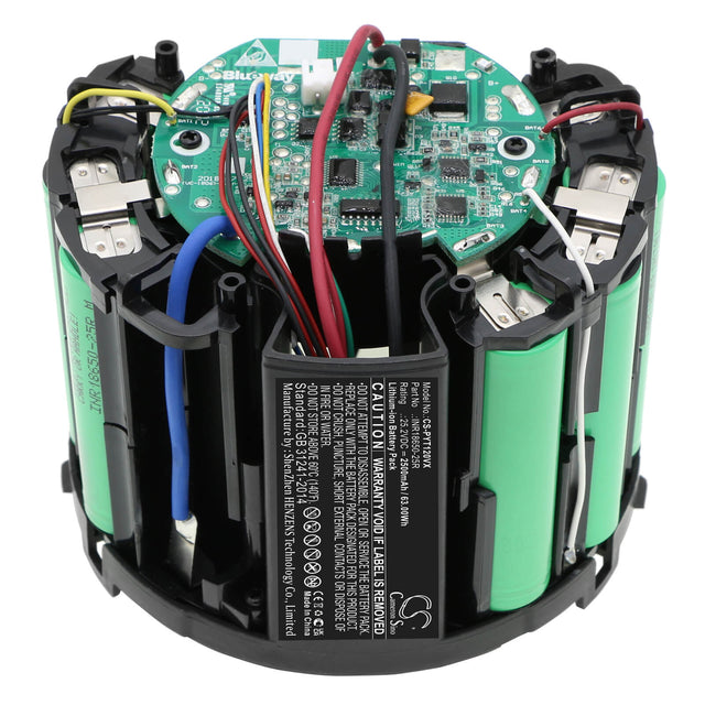 25.2V, Li-ion, 2500mAh, Vacuum battery fits Puppyoo, T10 Pro, 63.00Wh Vacuum Cameron Sino Technology Limited