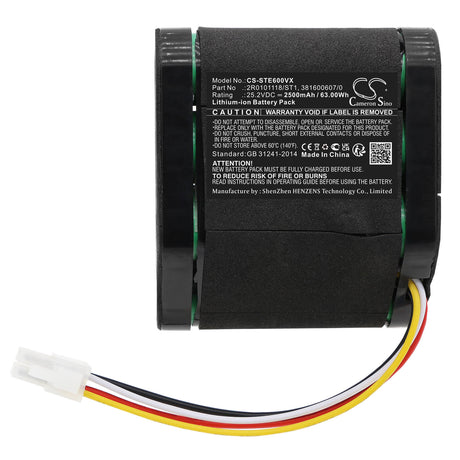 25.2V, Li-ion, 2500mAh, Lawn Mowers battery fits Stiga, 2r0101118/st1, 600m2, G600, 63.0Wh Lawn Mowers Cameron Sino Technology Limited