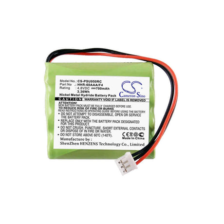 4.8V, Ni-MH, 700mAh, Remote Control battery fits Philips, Marantz, 5000i, Rc5200, Rc5400, 3.36Wh Remote Control Cameron Sino Technology Limited