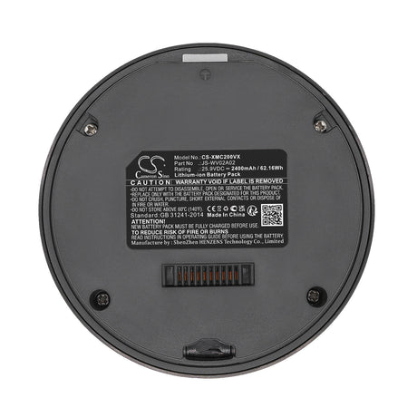 25.9V, Li-ion, 2400mAh, Vacuum battery fits Xiaomi, Viomi, Cyber, Cyber Lite, 62.16Wh Vacuum Cameron Sino Technology Limited