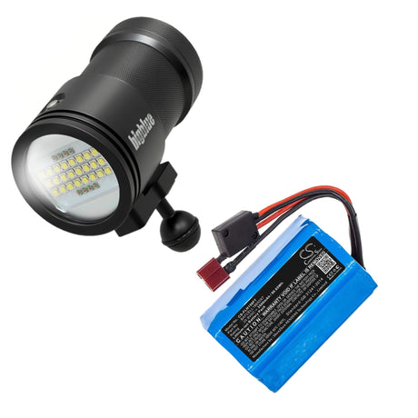 25.9V, Li-ion, 3500mAh, Flashlight battery fits Bigblue, Batcell18650x7, Cb30000p-ii, Tl8000p, 90.65Wh Flashlight Cameron Sino Technology Limited