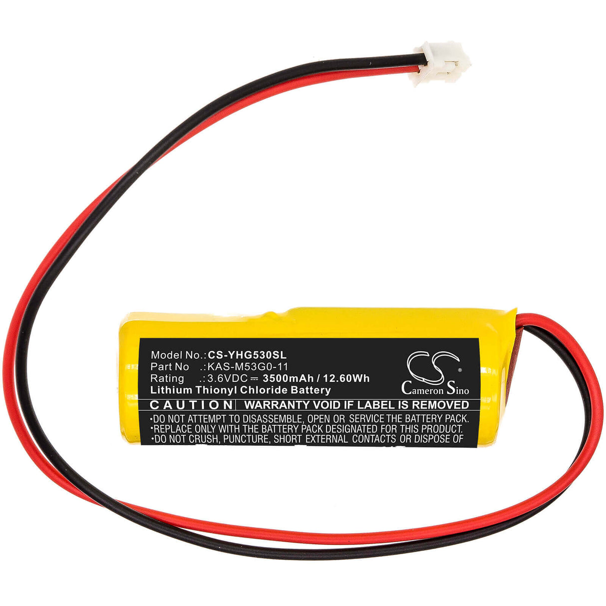 PLC Battery for Yamaha, Kas-m53g0-10 3.6v, 3500mah - 12.60wh PLC Cameron Sino Technology Limited
