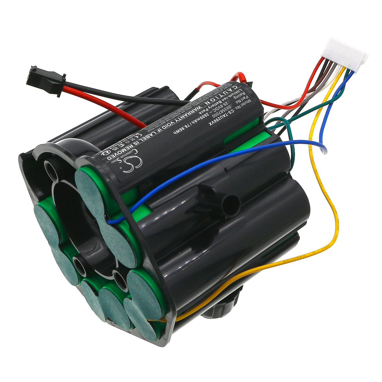 29.6V, Li-ion, 2600mAh, Vacuum battery fits Taurus, 948178, Crossback 29.6, 76.96Wh Vacuum Cameron Sino Technology Limited