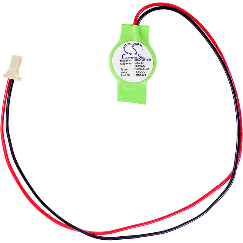 3.0V, Li-ion, 40mAh, Battery Pack battery fits Custom Battery Pack, Custom Battery Pack, Ml1220, 0.12Wh Battery Pack Cameron Sino Technology Limited